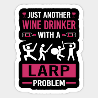 Wine Drinker Larp Larping RPG Roleplay Roleplaying Role Playing Sticker